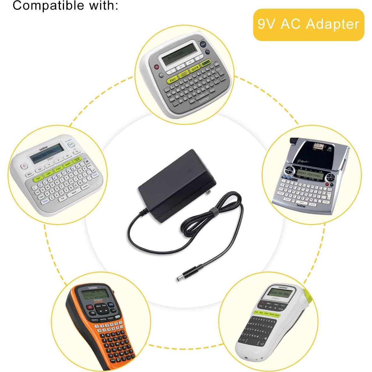 Adaptador de CA 9V 2A Lantisri para Brother P-Touch