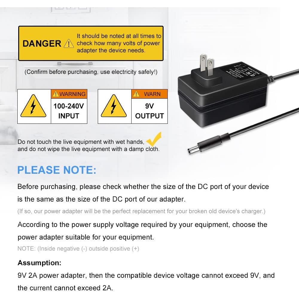 Adaptador de CA 9V 2A Lantisri para Brother P-Touch