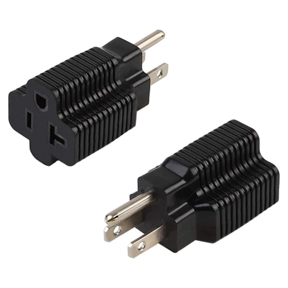 Adaptador de Enchufe Nema 5-15P a 5-20R EVmore 2 Paquete