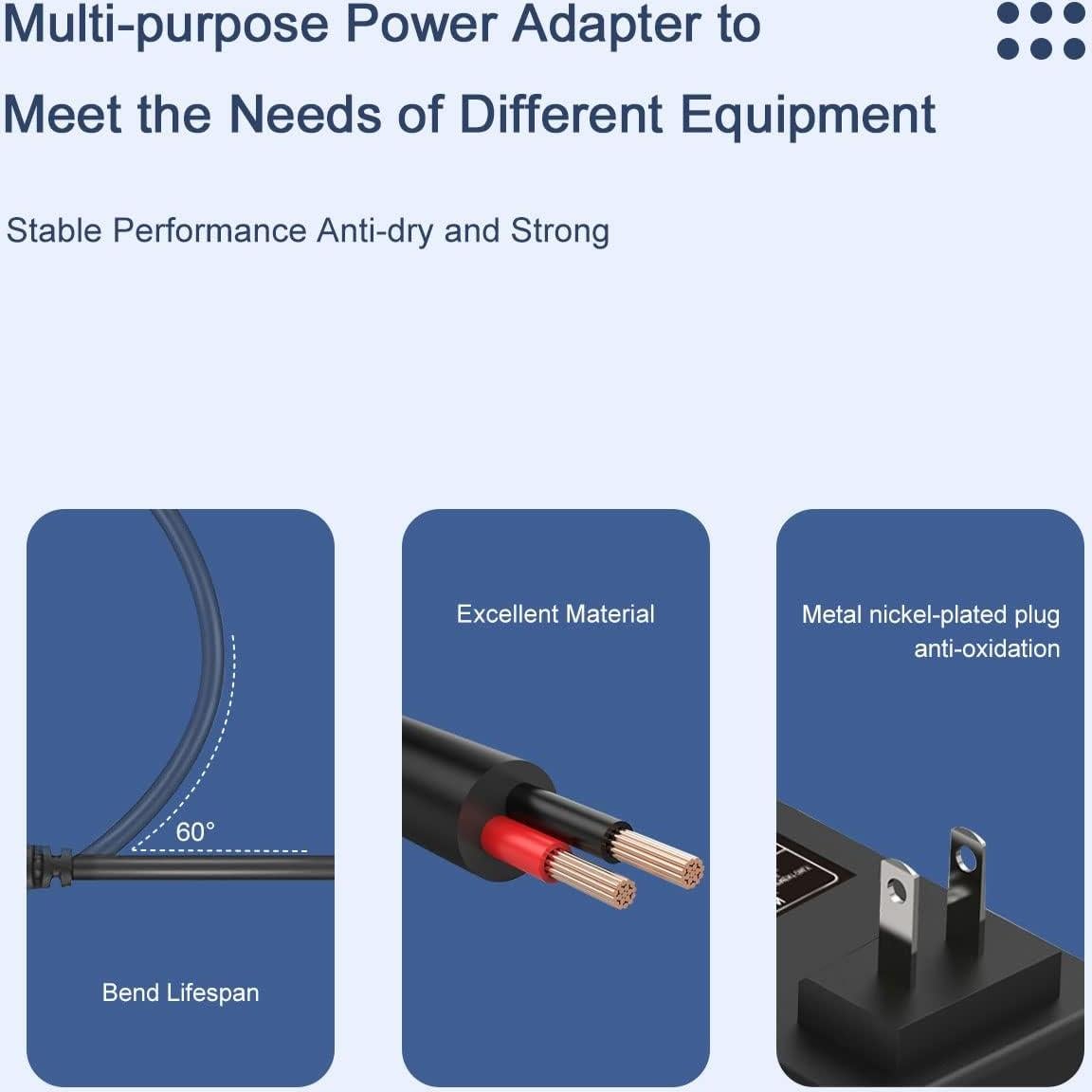 Adaptador de corriente 9V 2A Lantisri para máquinas elípticas
