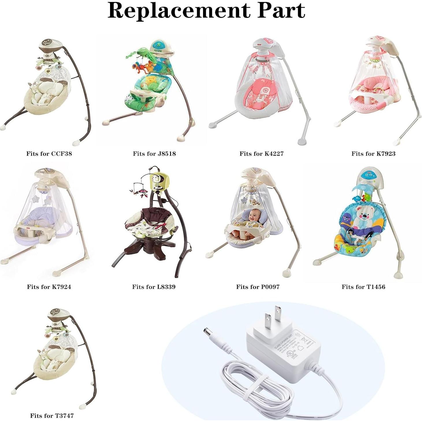 Cable de Alimentación 6V Snugapuppy Fisher Price 2.04m