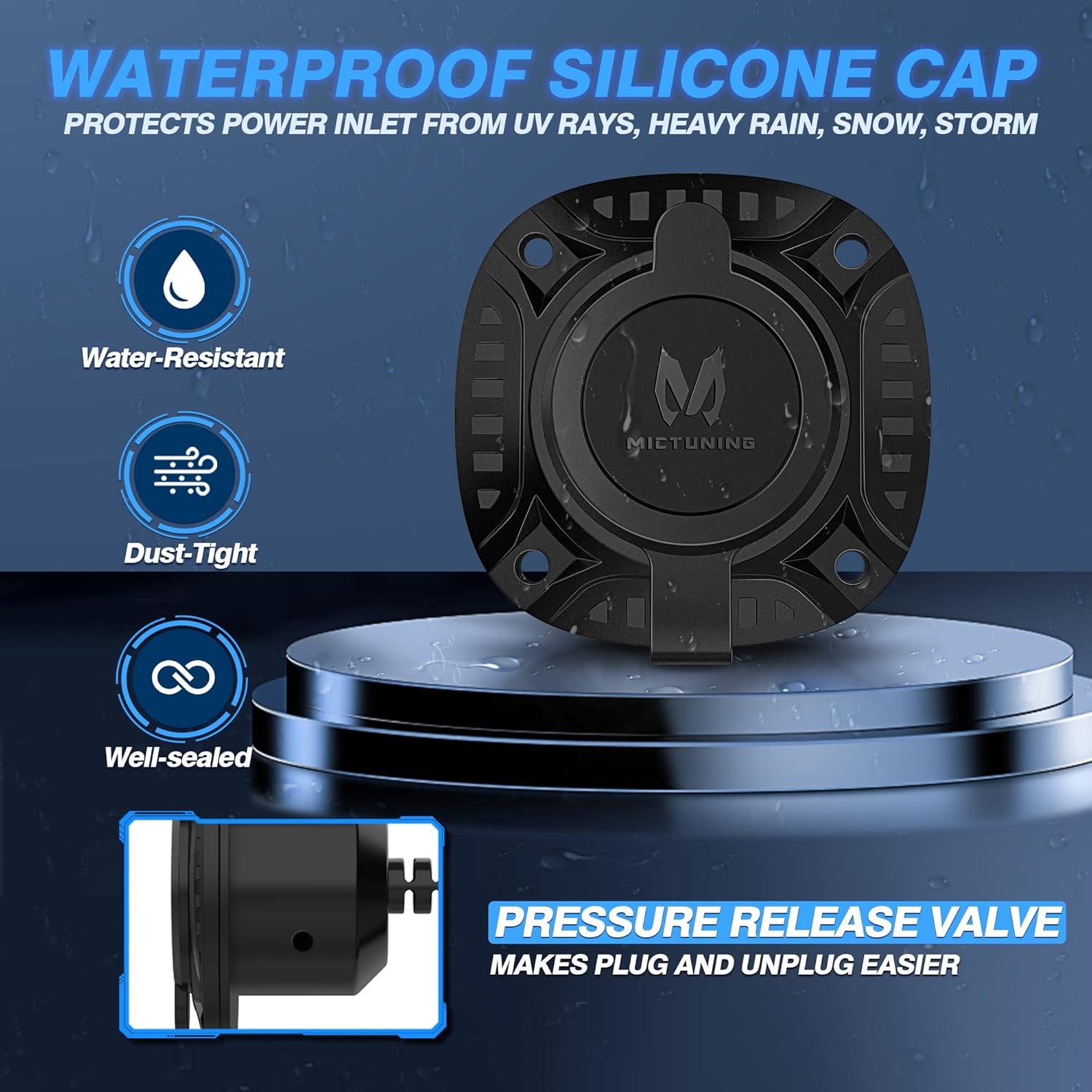 Enchufe de Puerto AC MICTUNING 13A 125V con Cable 40cm