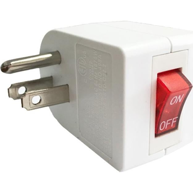 Adaptador de Pared Oviitech 3 Pack con Interruptor Blanco