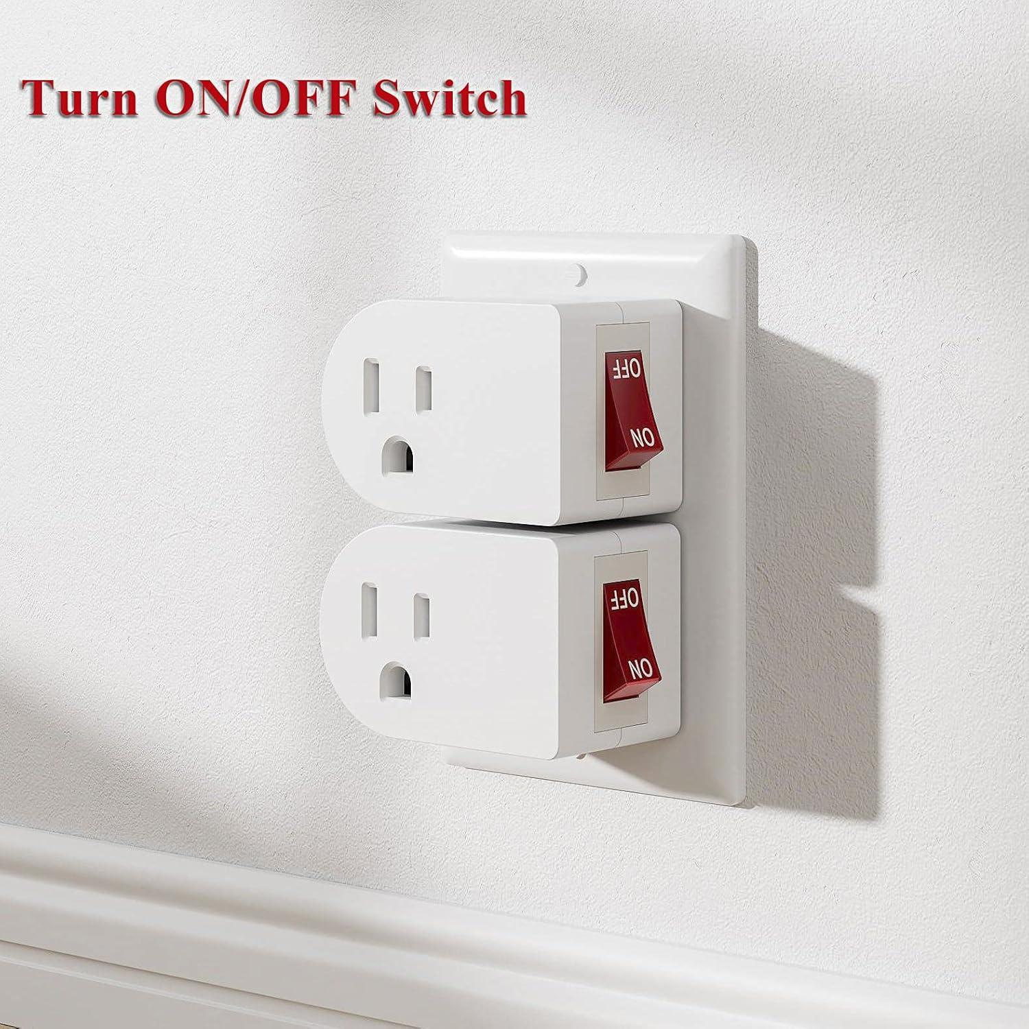 Adaptador de Pared Oviitech 3 Pack con Interruptor Blanco