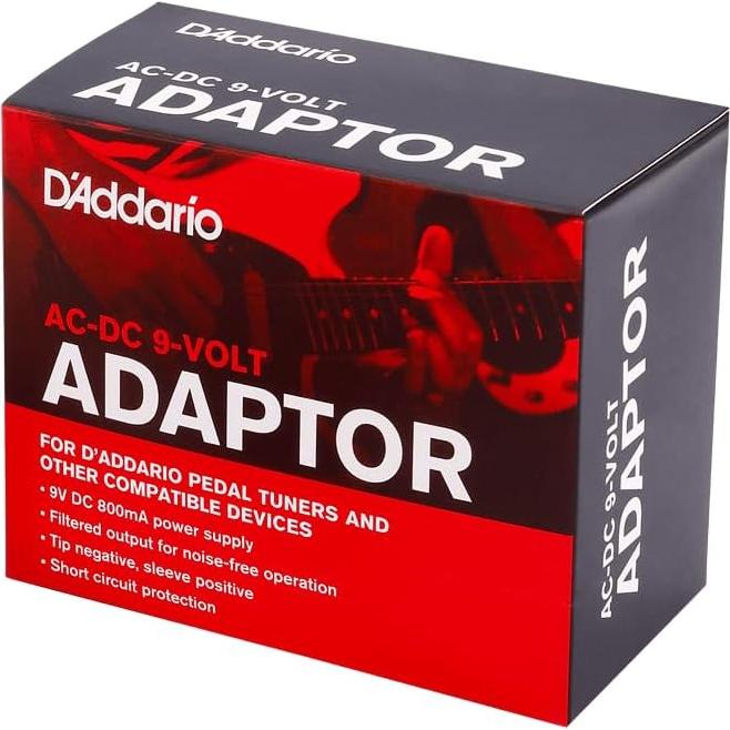 Fuente de Alimentación D'Addario 9V para Pedales de Guitarra