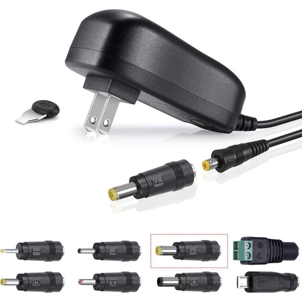 Adaptador Universal AC/DC SoulBay 24W 3V-12V 2A con 8 Enchufes