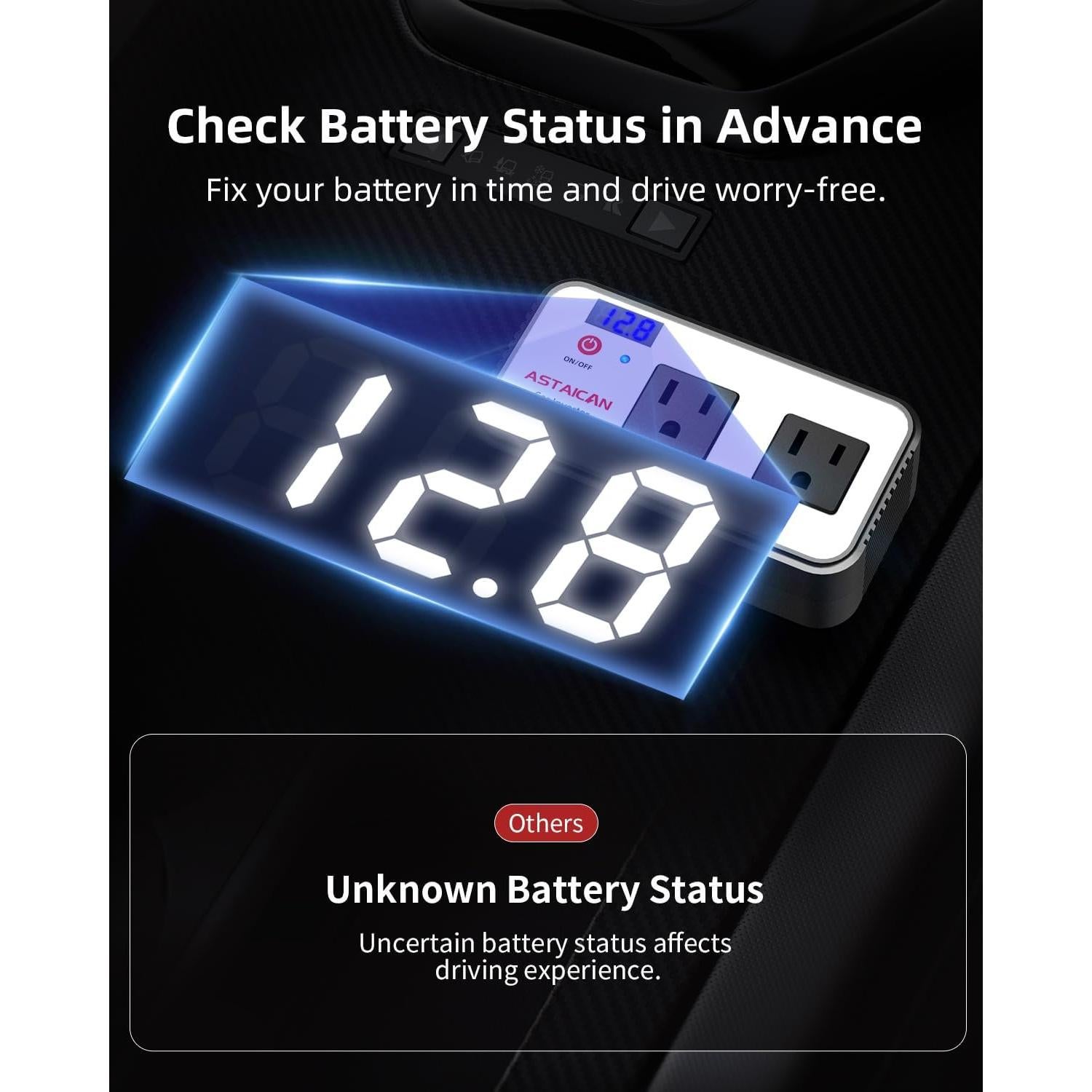 Inversor de Potencia Astaican 200W DC 12V a 110V AC USB-C