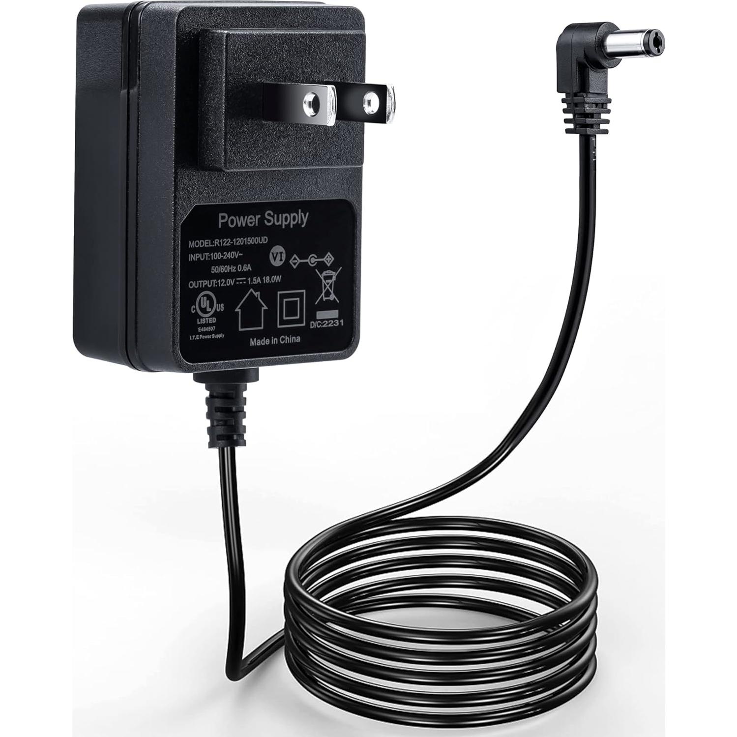 Adaptador de corriente 12V 2A QIMONXH con cable de 2m