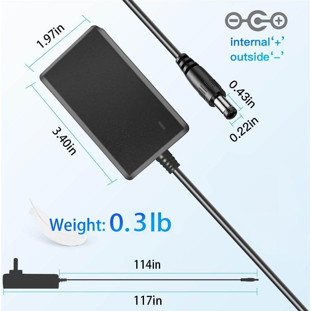 Adaptador de corriente 9V 2A MTDZKJG con cable de 3m