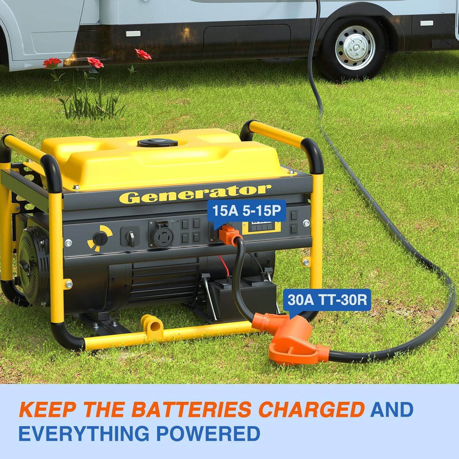 Adaptador de Corriente Nilight 15A a 30A 110V Cobre 10 AWG