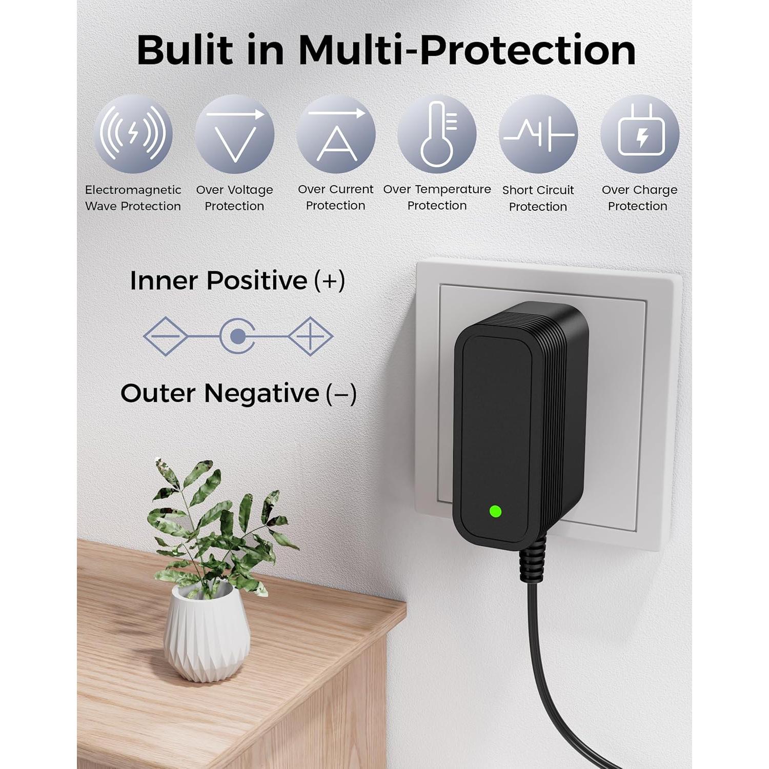 Adaptador de Corriente 12V XHUCHINMAL 1A con 10 Conectores