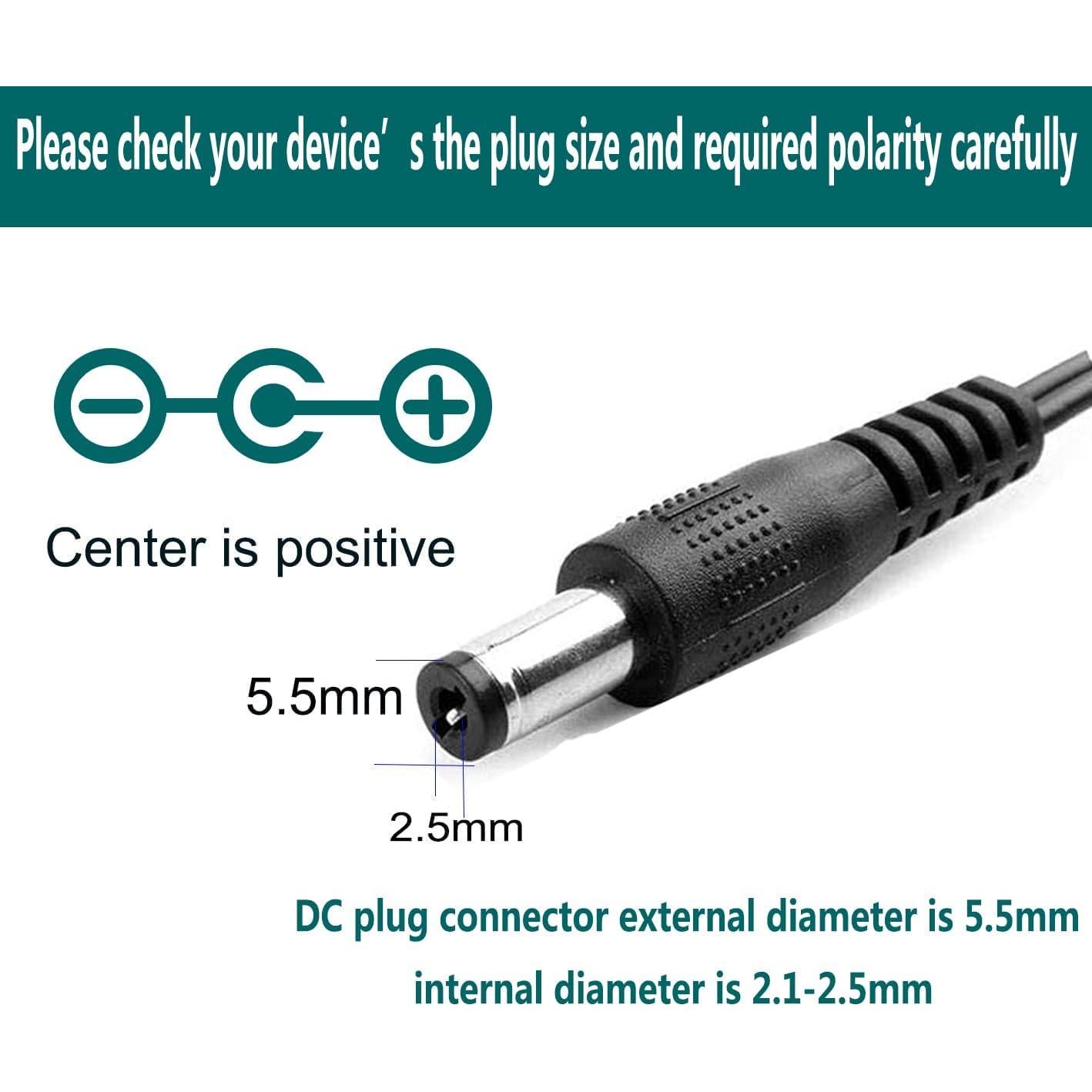 Adaptador de Alimentación 12V 1A YOOFONE AC a DC 100-240V