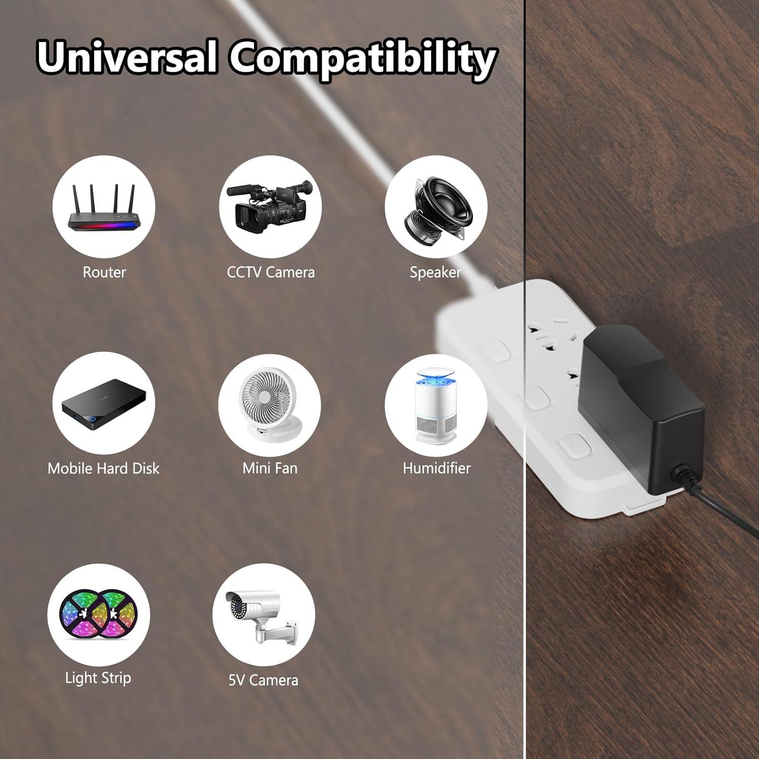 Adaptador de corriente 5V 2A Waysse con 8 puntas DC 10W