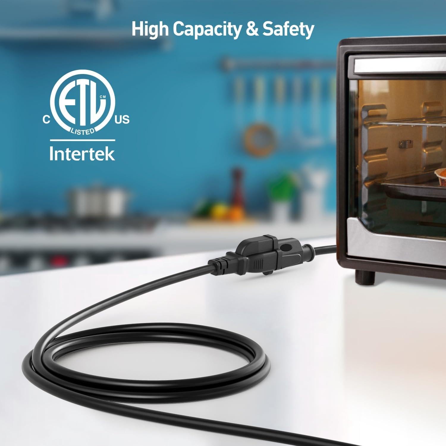 Cable de Extensión Rotatorio 0.3m Cable Matters Negro 16 AWG