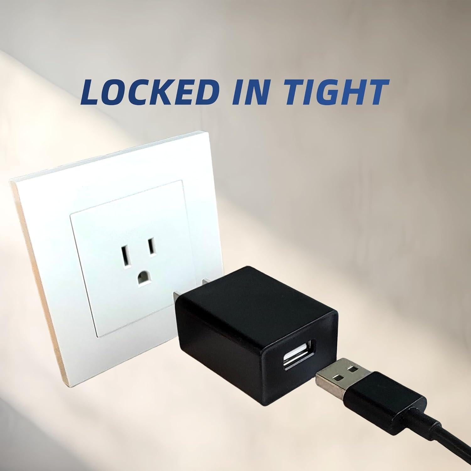 Cargador USB 5V 1A 5W Negro 2 Piezas UL Certificado