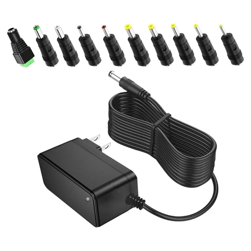 Adaptador de Poder 12V 1A 3M para Luz LED y Dispositivos