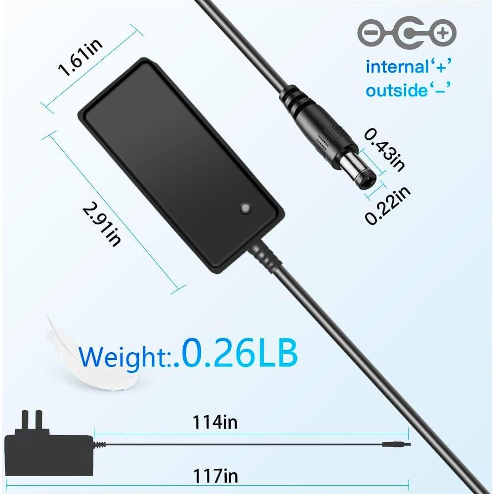 Adaptador de Poder 12V 1A 3M para Luz LED y Dispositivos