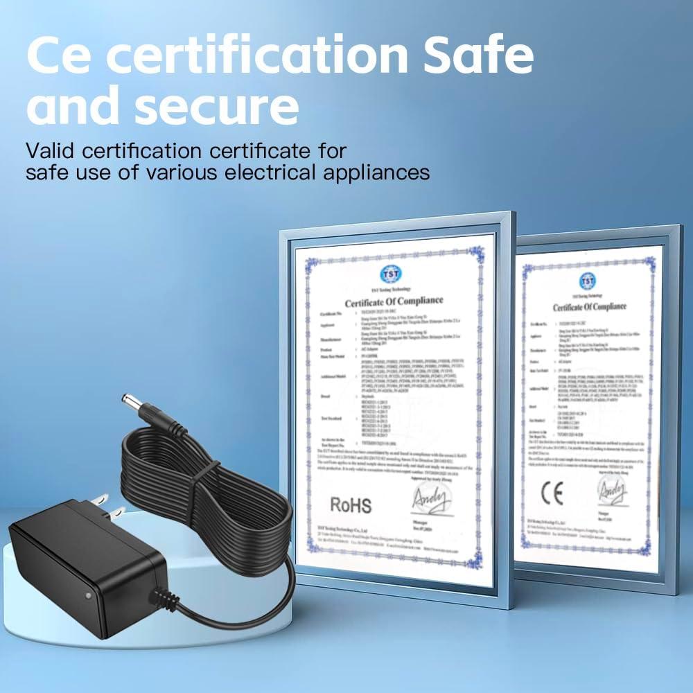 Adaptador de Poder 12V 1A 3M para Luz LED y Dispositivos