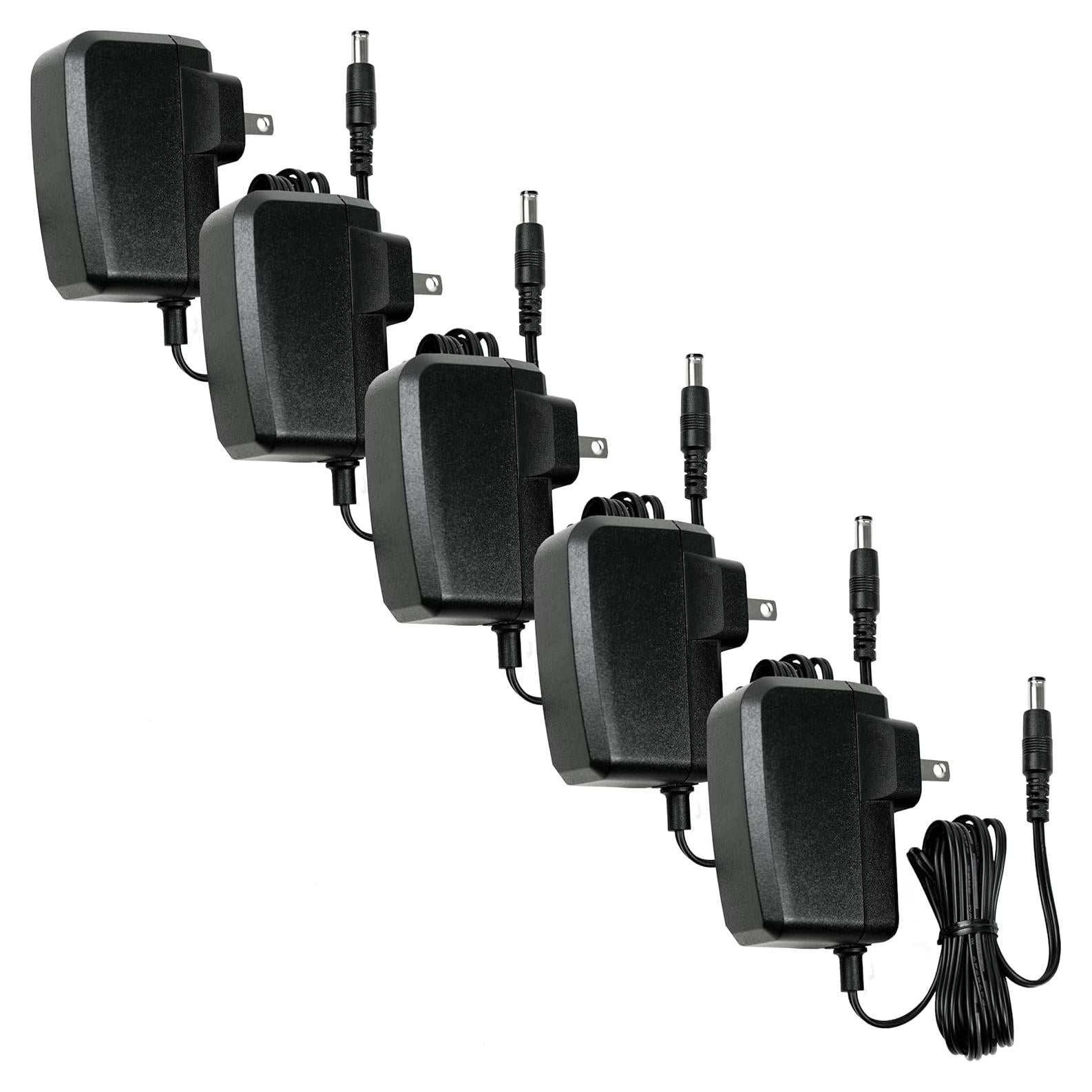 Fuente de Poder 12V 1A R-Tech - Paquete de 5 Adaptadores