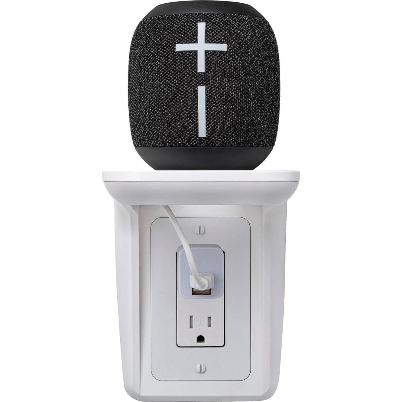Estante de Pared Multiusos Knox Gear Blanco con Gestión de Cables