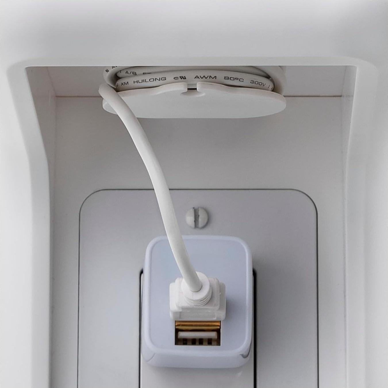 Estante de Pared Multiusos Knox Gear Blanco con Gestión de Cables