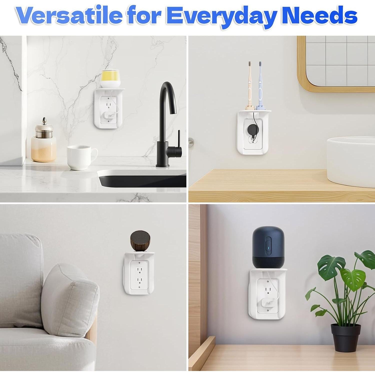 Estante de Pared para Baño Yxflz - Soporta 4.5 kg, Blanco