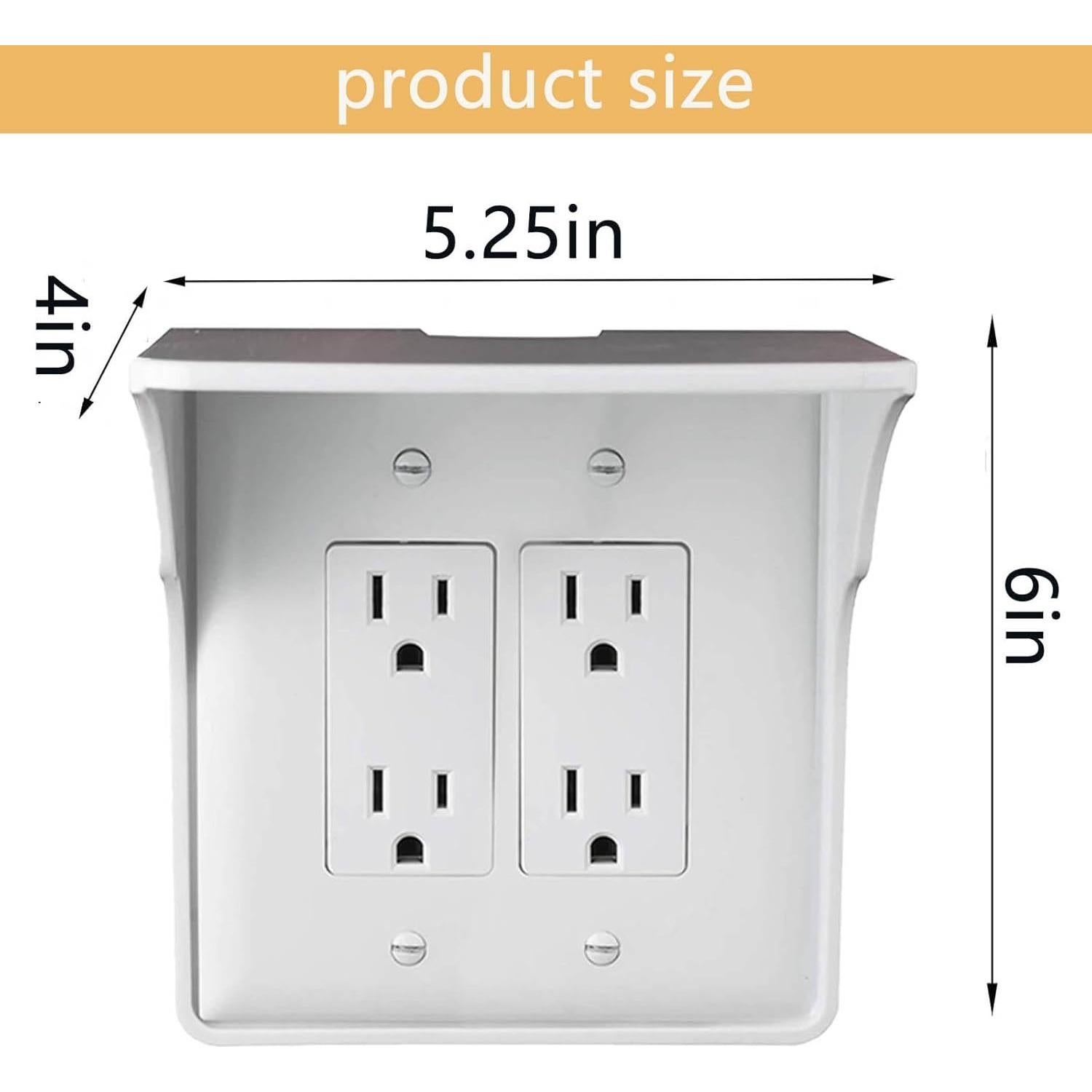 Estante Doble Pared LOUIS FELT 2 Unidades Blanco 10.16x13.34x15.24cm