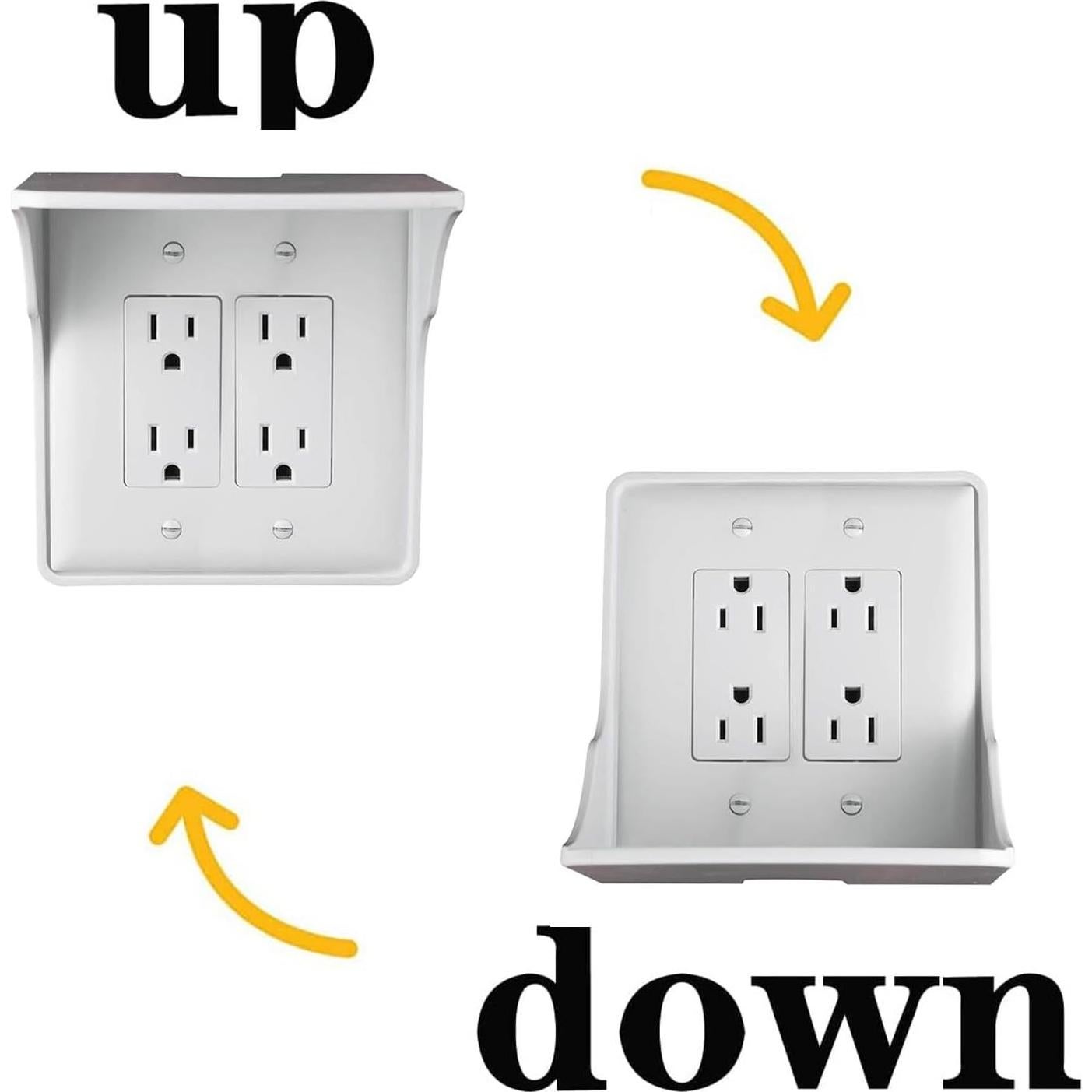 Estante Doble Pared LOUIS FELT 2 Unidades Blanco 10.16x13.34x15.24cm