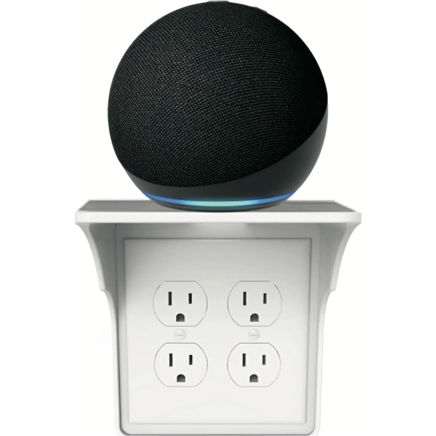 Estante Doble Pared LOUIS FELT 2 Unidades Blanco 10.16x13.34x15.24cm