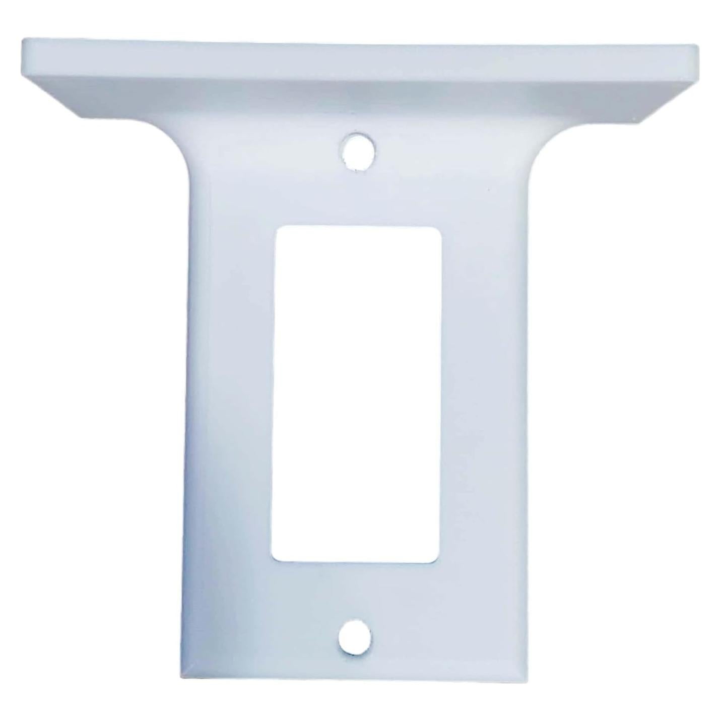 Cubierta de Enchufe con Estante Blanco - Biodegradable 3D