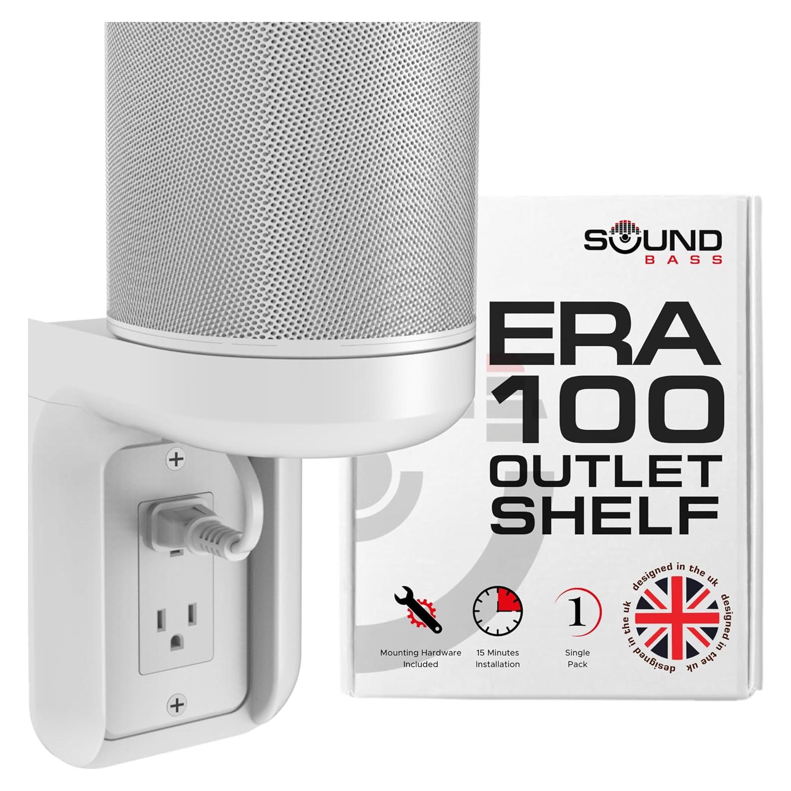 Soporte de Pared para Toma de Corriente AC Soundbass ERA100 Blanco