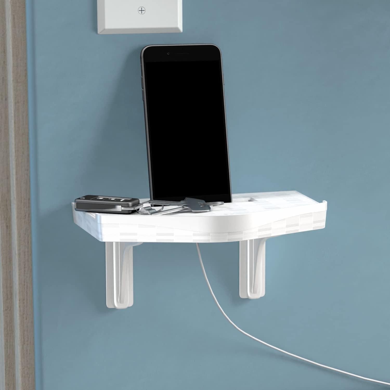 Estante de Montaje en Pared D-Line Ajustable Blanco 22x13cm