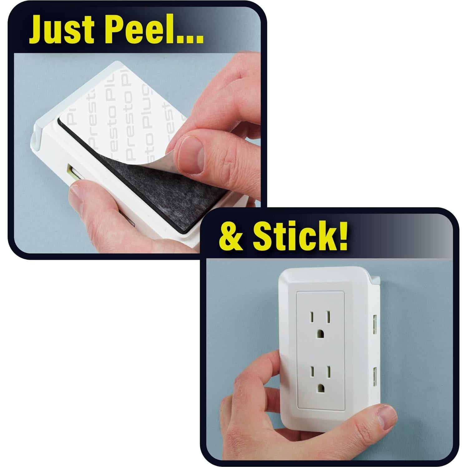 Extensor de Enchufe Ontel Presto 1.22 m con 2 USB y Estante