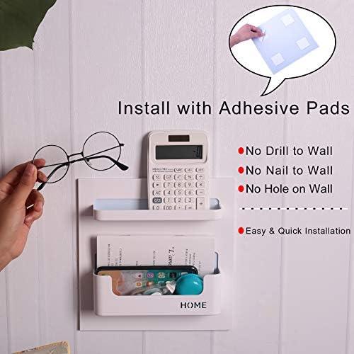 Estante de Noche Adhesivo JDYOOMI Blanco 22.1x22.1 cm