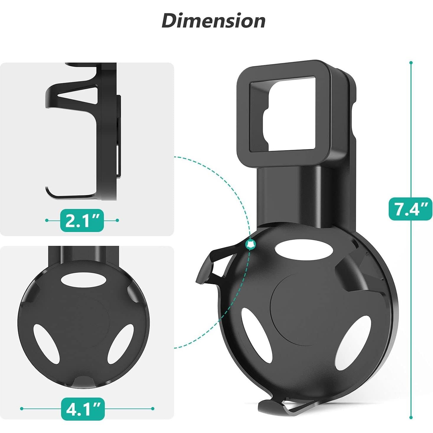 Soporte de Pared WALI para Echo Dot 3ra Generación - Negro