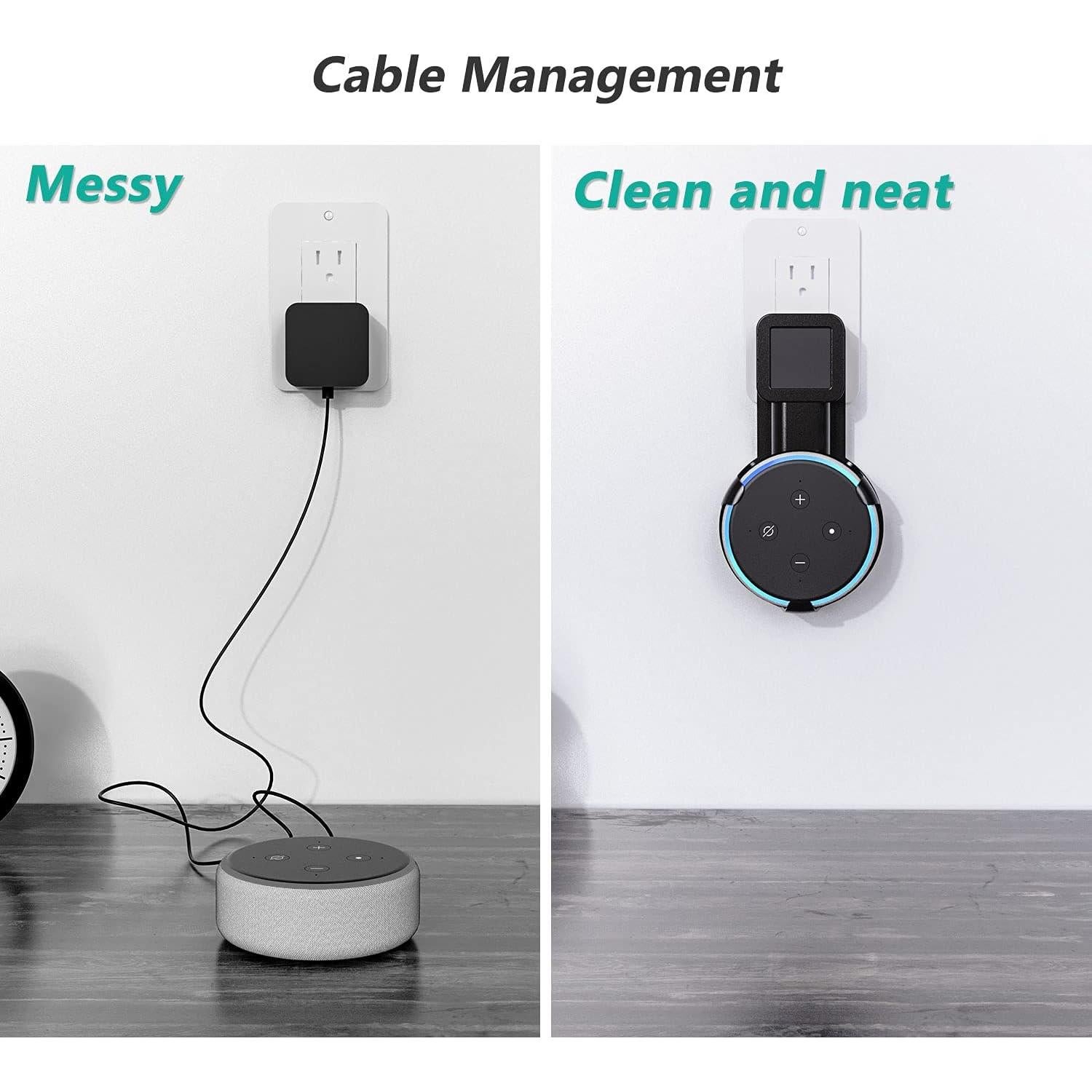 Soporte de Pared WALI para Echo Dot 3ra Generación - Negro