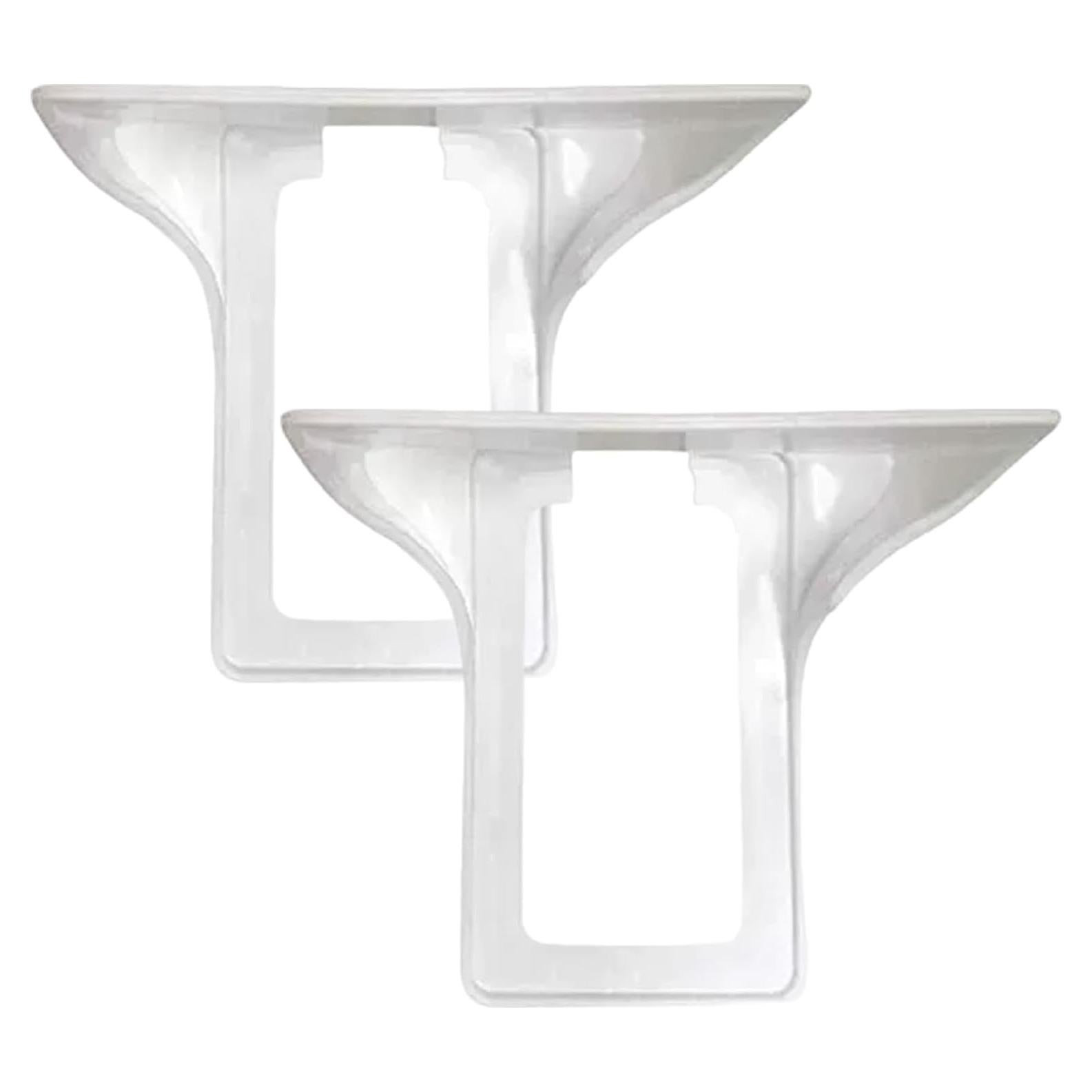 Estante de Enchufe Blanco DAGLLGEW 2 Piezas con Gestión de Cables