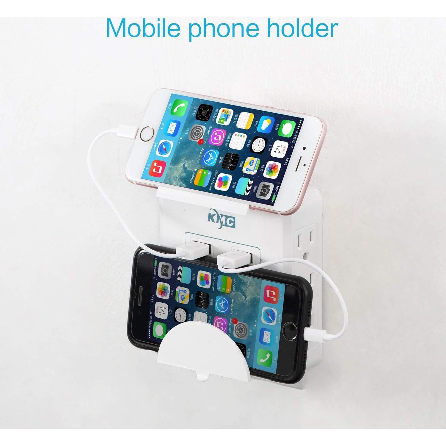 Regleta KMC de Sobretensión 6 Salidas y 2 USB 2.4A