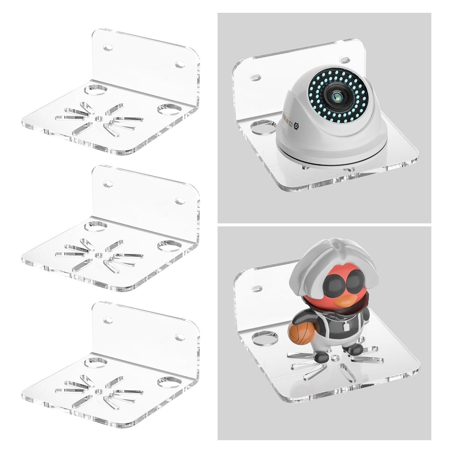 Estante de Acrílico Transparente Sezanrpt 3 Paquetes 10 cm