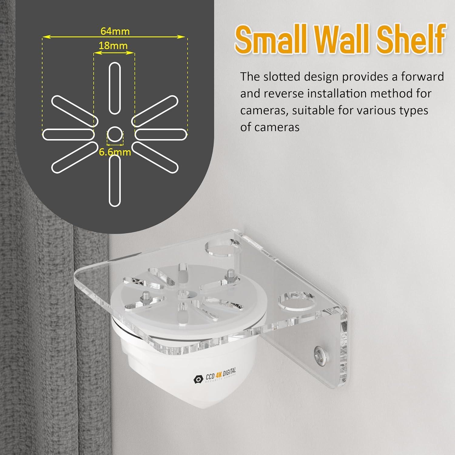 Estante de Acrílico Transparente Sezanrpt 3 Paquetes 10 cm