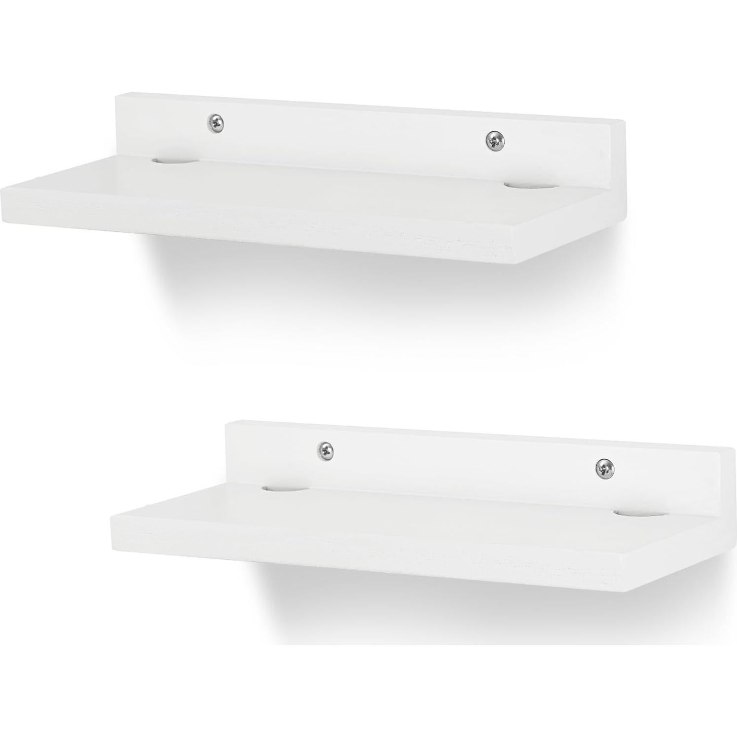 Estante Flotante Pequeño NIUBEST Blanco 22.86x10.16cm - 2 Pcs
