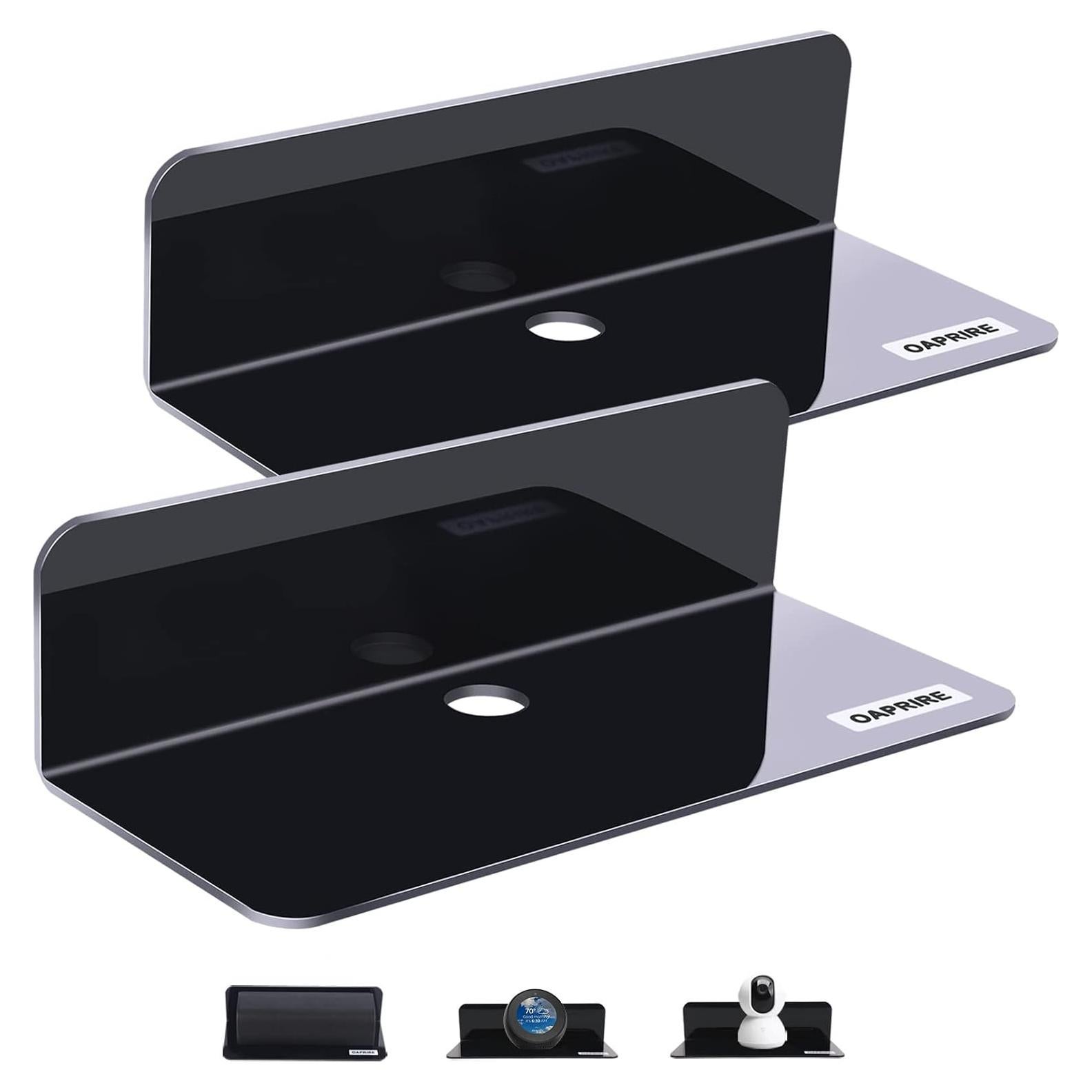 Estante Flotante Acrílico OAPRIRE - Juego de 2, 22.86x8.89cm