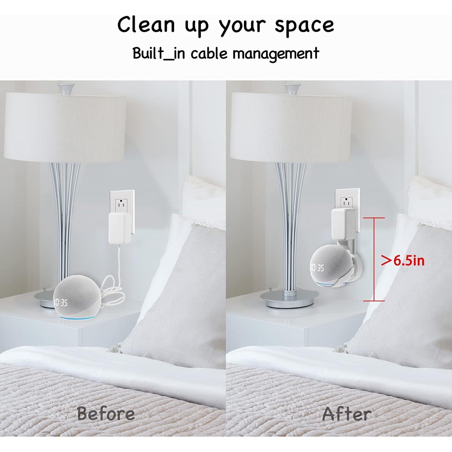 Soporte de Montaje en Pared ZUOLACO para Echo Dot 4ta/5ta Gen