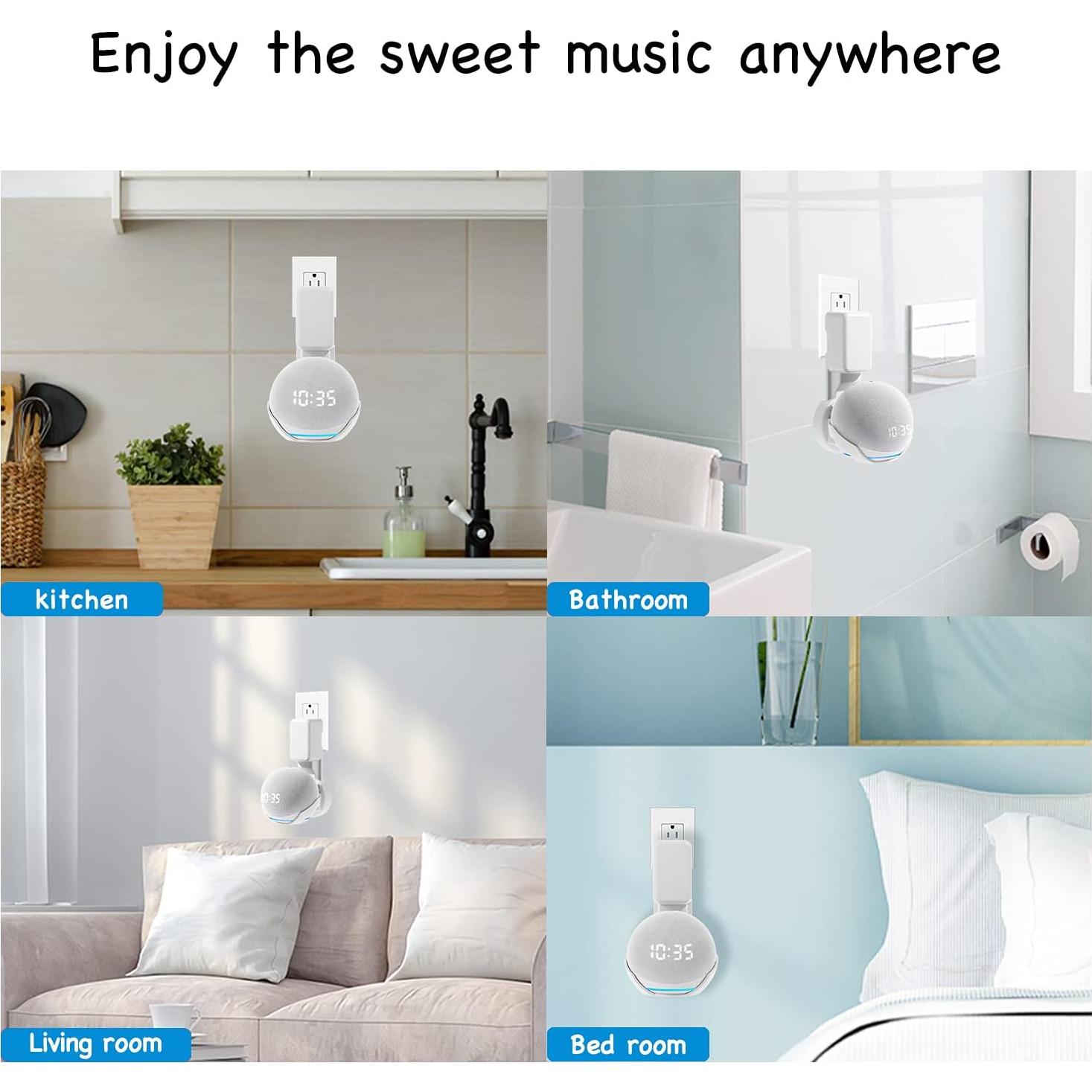 Soporte de Montaje en Pared ZUOLACO para Echo Dot 4ta/5ta Gen