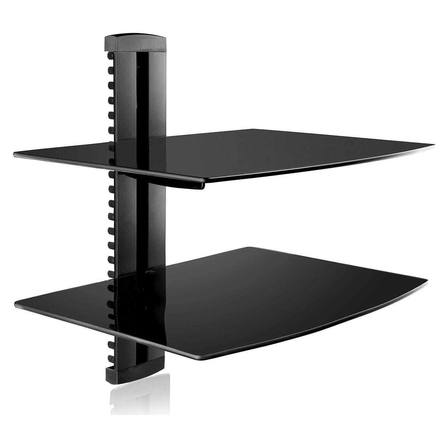 Soporte de Estante Flotante Suptek CS202, 2 Estantes, Negro