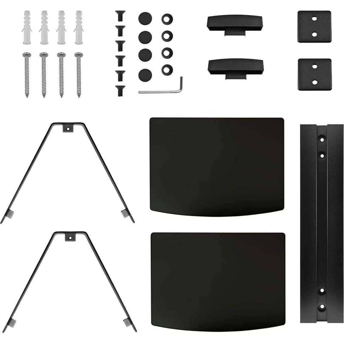 Soporte de Estante Flotante Suptek CS202, 2 Estantes, Negro