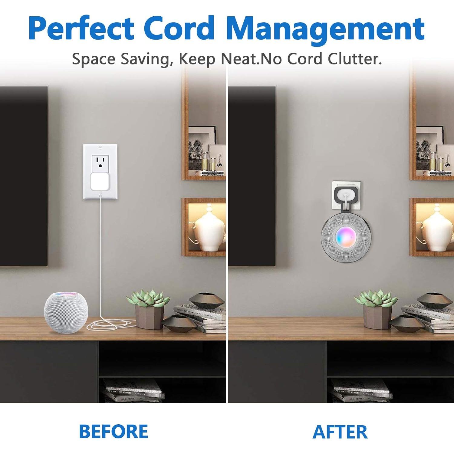 Soporte de Montaje en Pared CUHIOY para HomePod Mini Negro