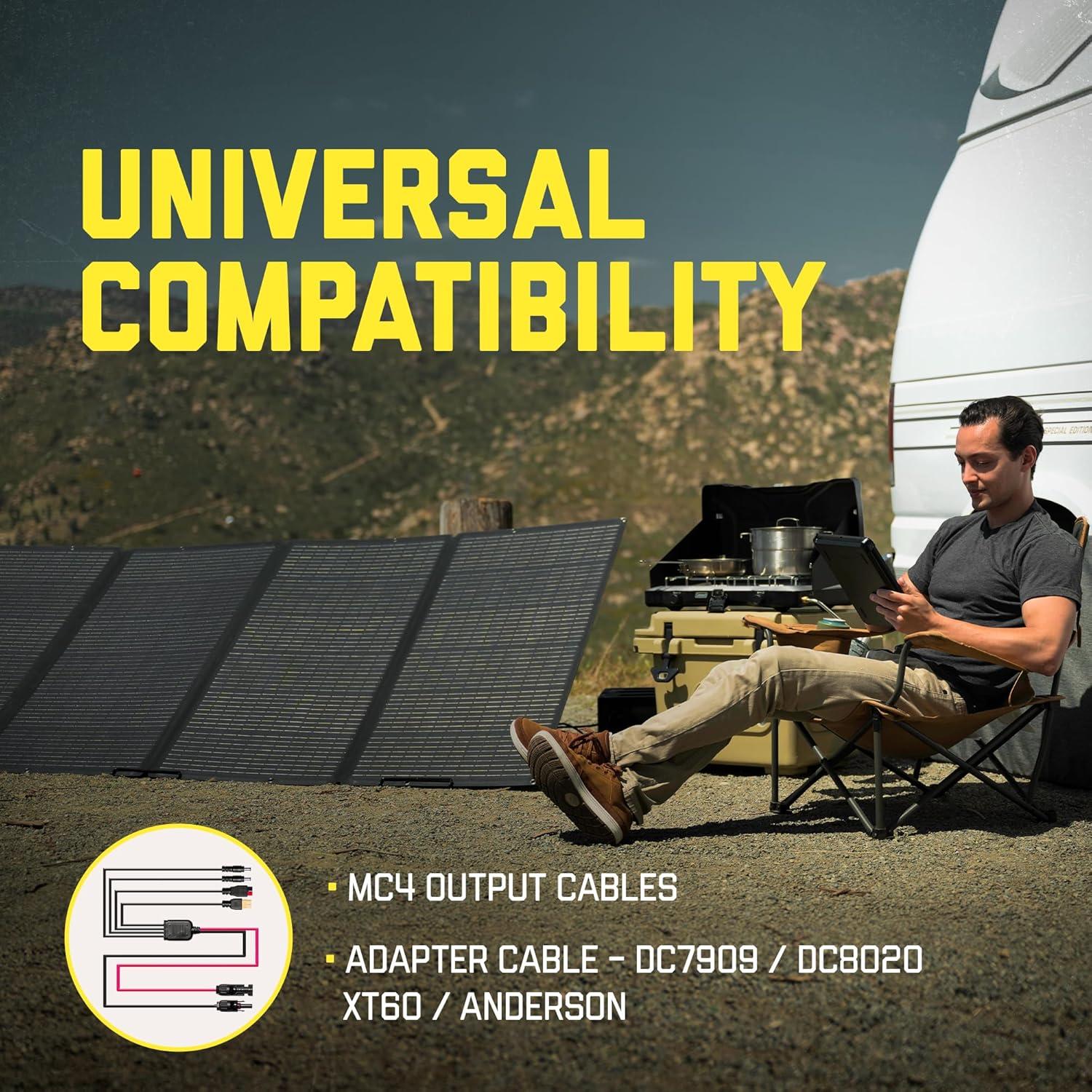 Cargador Solar SunJack 400W Plegable Impermeable 48V