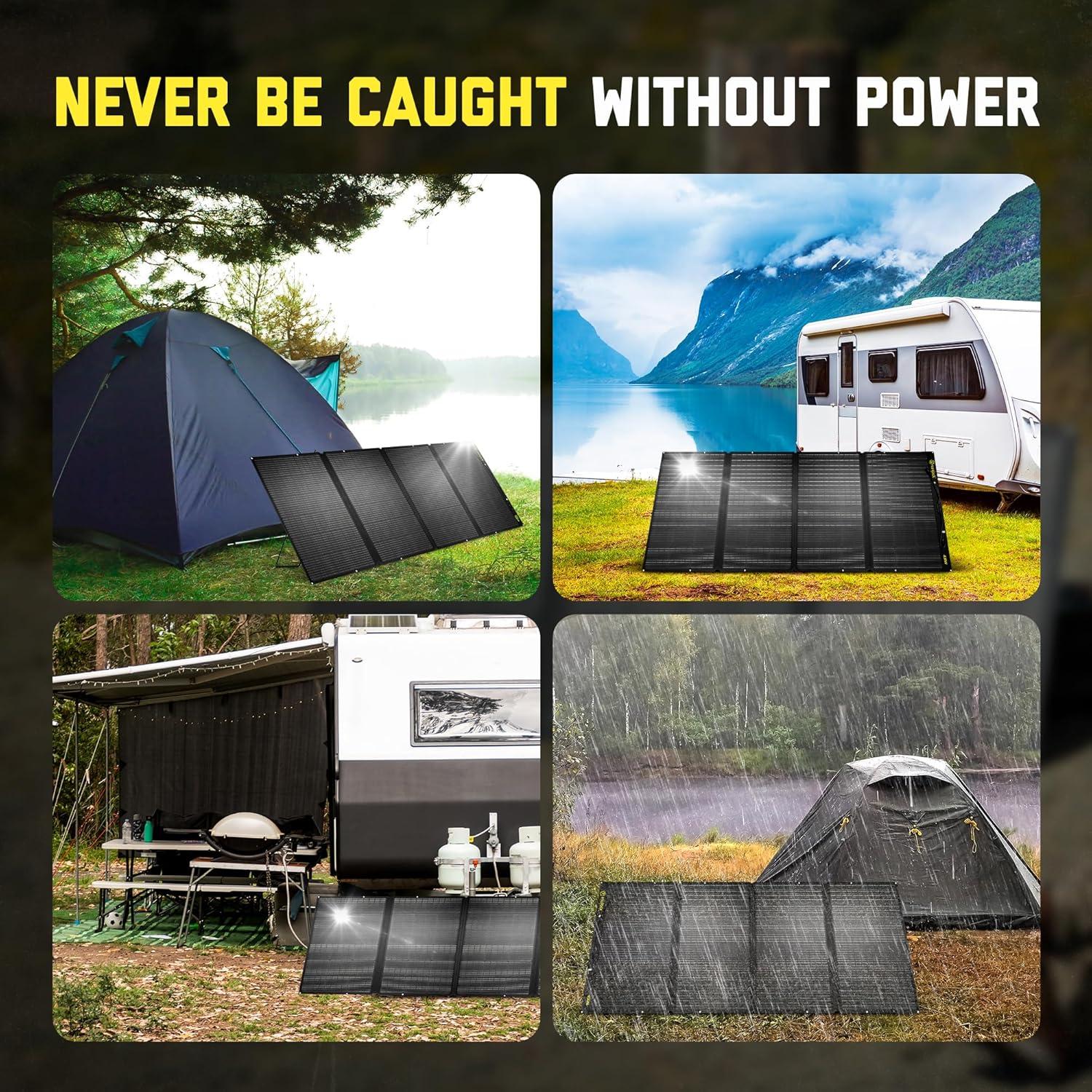 Cargador Solar SunJack 400W Plegable Impermeable 48V