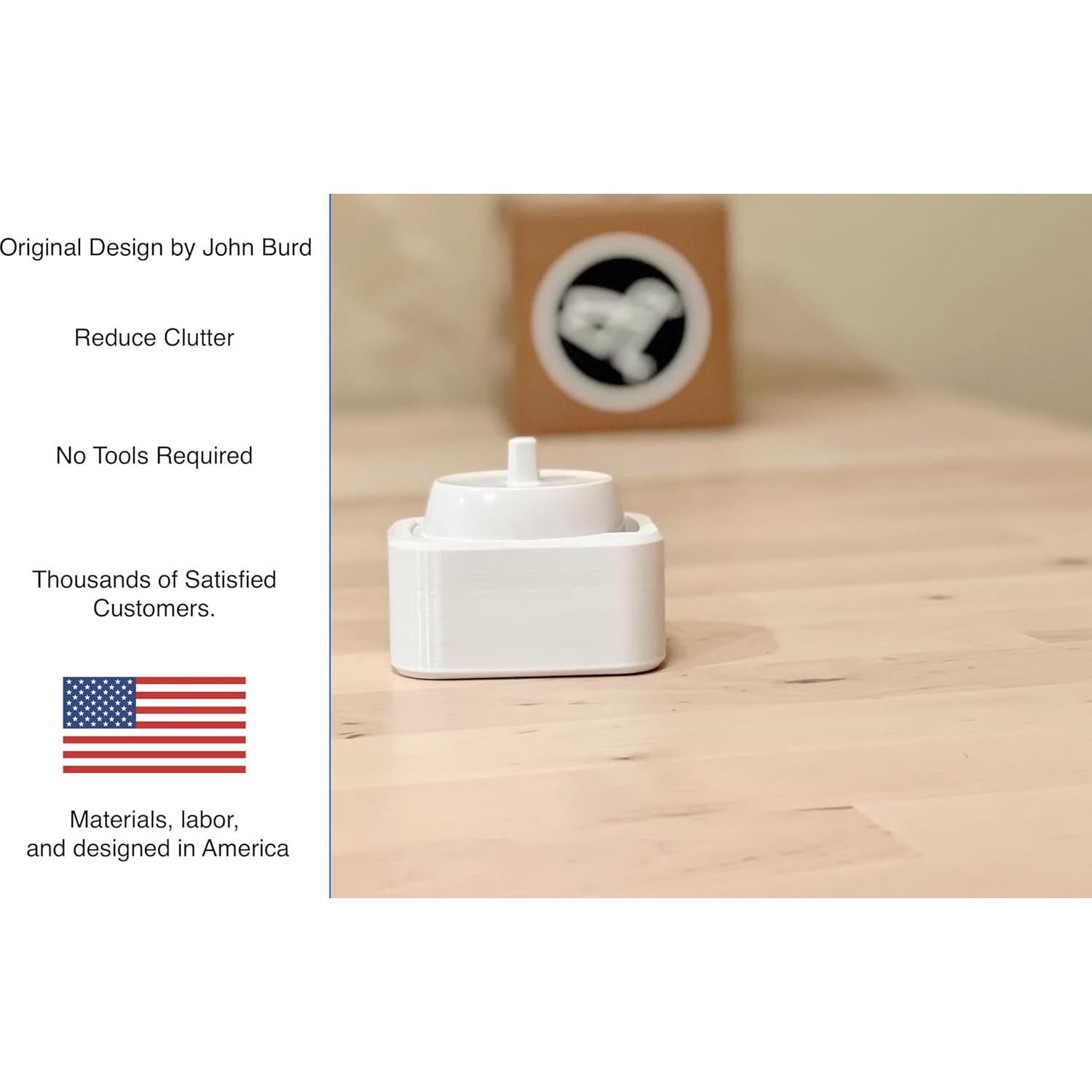 Soporte de Pared Burd para Cepillo Oral-B Blanco 3D